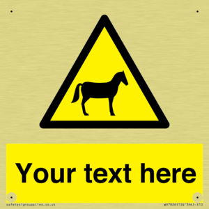 Custom warning horses